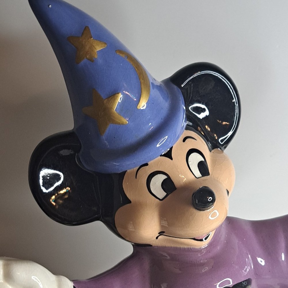 10" MICKEY MOUSE Sorcerers Apprentice Ceramic Figurine - Picture 2 of 13